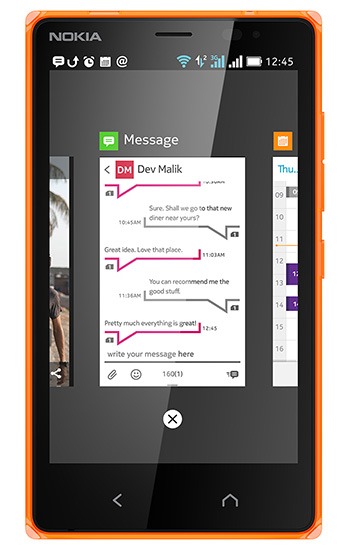 Nokia X2 multitasking