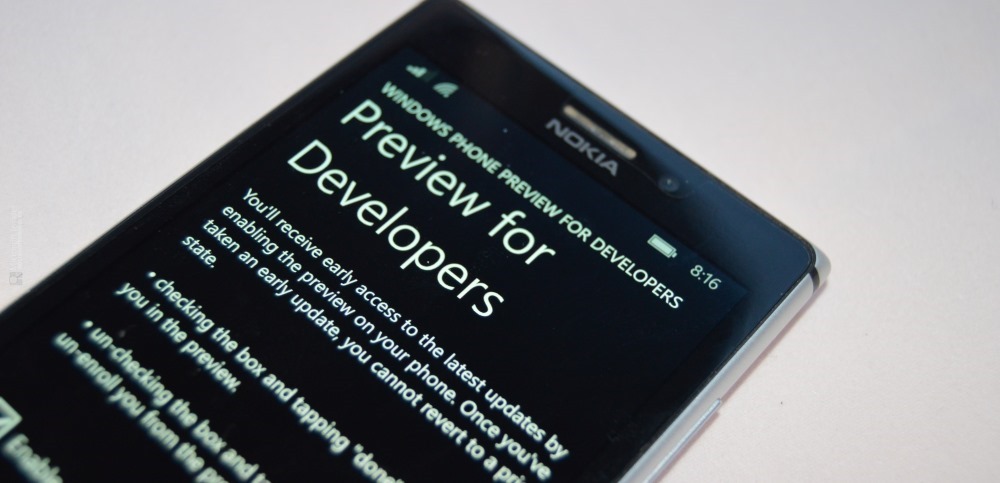 Preview for Developers Windows Phone 8.1