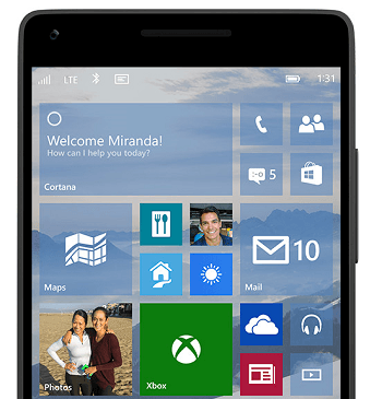 Windows 10 for phone