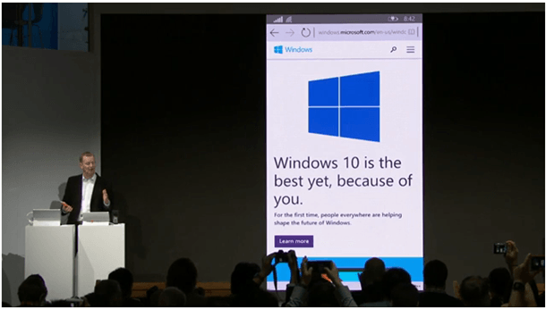 Sprtan Browser in WIndows 10 for Phone