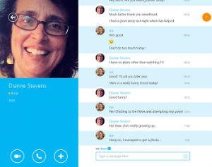 Skype modern application